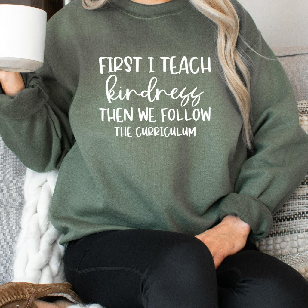 Kindness Teacher Sweatshirt, Teacher Appreciation Gift, Teacher Shirts, Back to School Crewneck