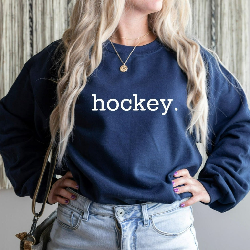 Hockey Sweatshirt, Hockey Mom Crewneck, Hockey Dad, Hockey Team Shirts, Hockey Tee