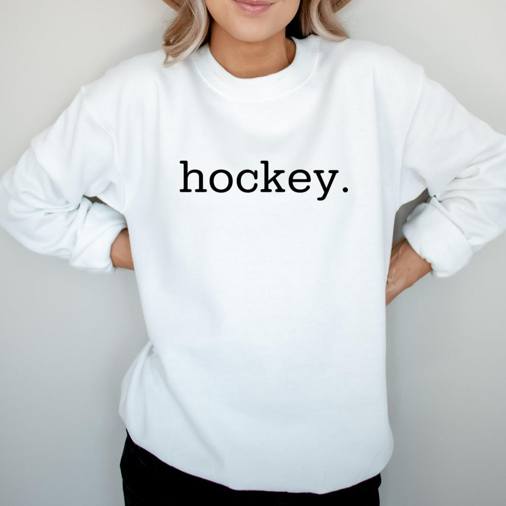 Hockey Sweatshirt, Hockey Mom Crewneck, Hockey Dad, Hockey Team Shirts, Hockey Tee