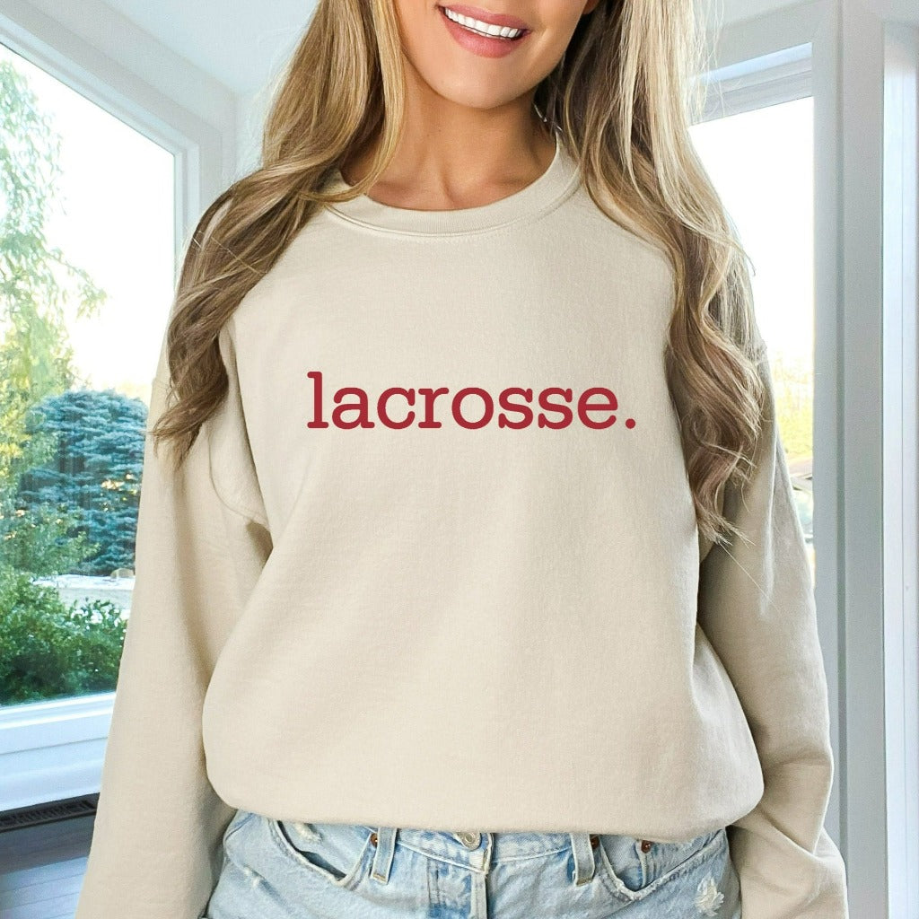 Lacrosse Sweatshirt, Lacrosse Mom Crewneck, Lacrosse Mom Shirt, Lacrosse Mom Gift, Lacrosse Dad