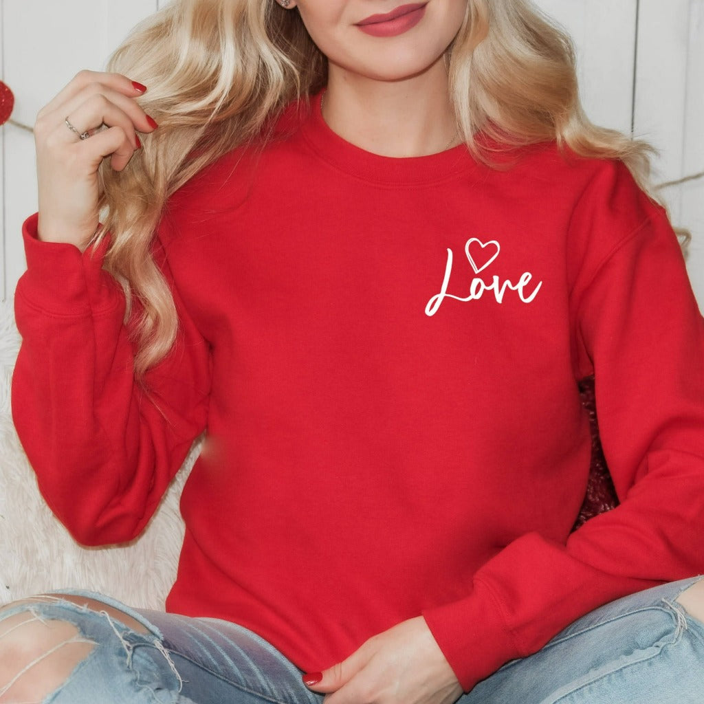 Love Sweatshirt, Xoxo Crewneck, Valentines Day Shirt For Women, Cute Valentines Day Gift for Her