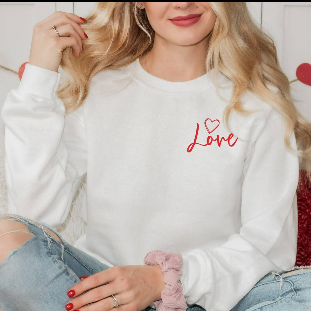 Love Sweatshirt, Xoxo Crewneck, Valentines Day Shirt For Women, Cute Valentines Day Gift for Her