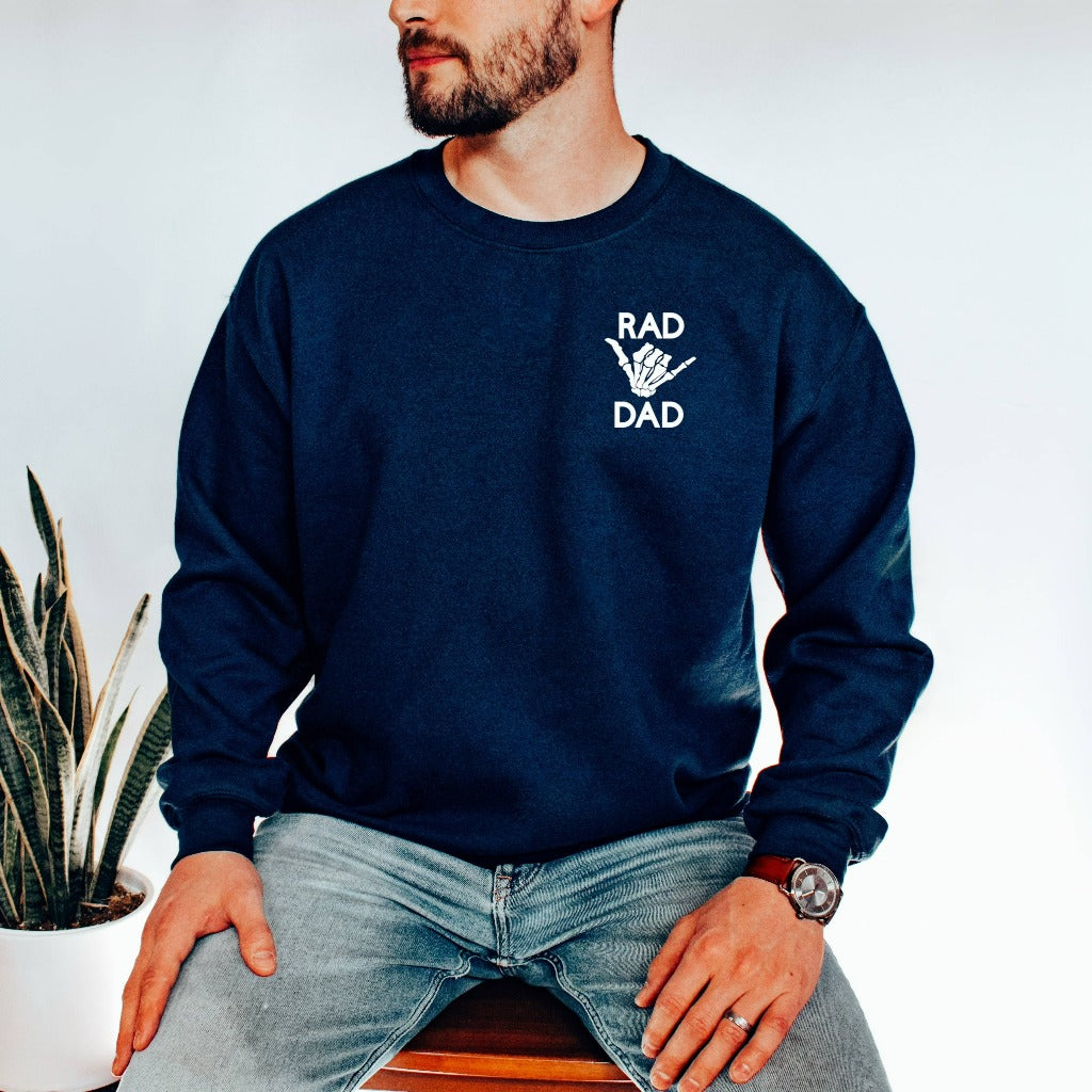 Rad Dad Sweatshirt, Fathers Day Gift, Cool Dad Shirt, Gift for New Dad from Wife, Radical Dad