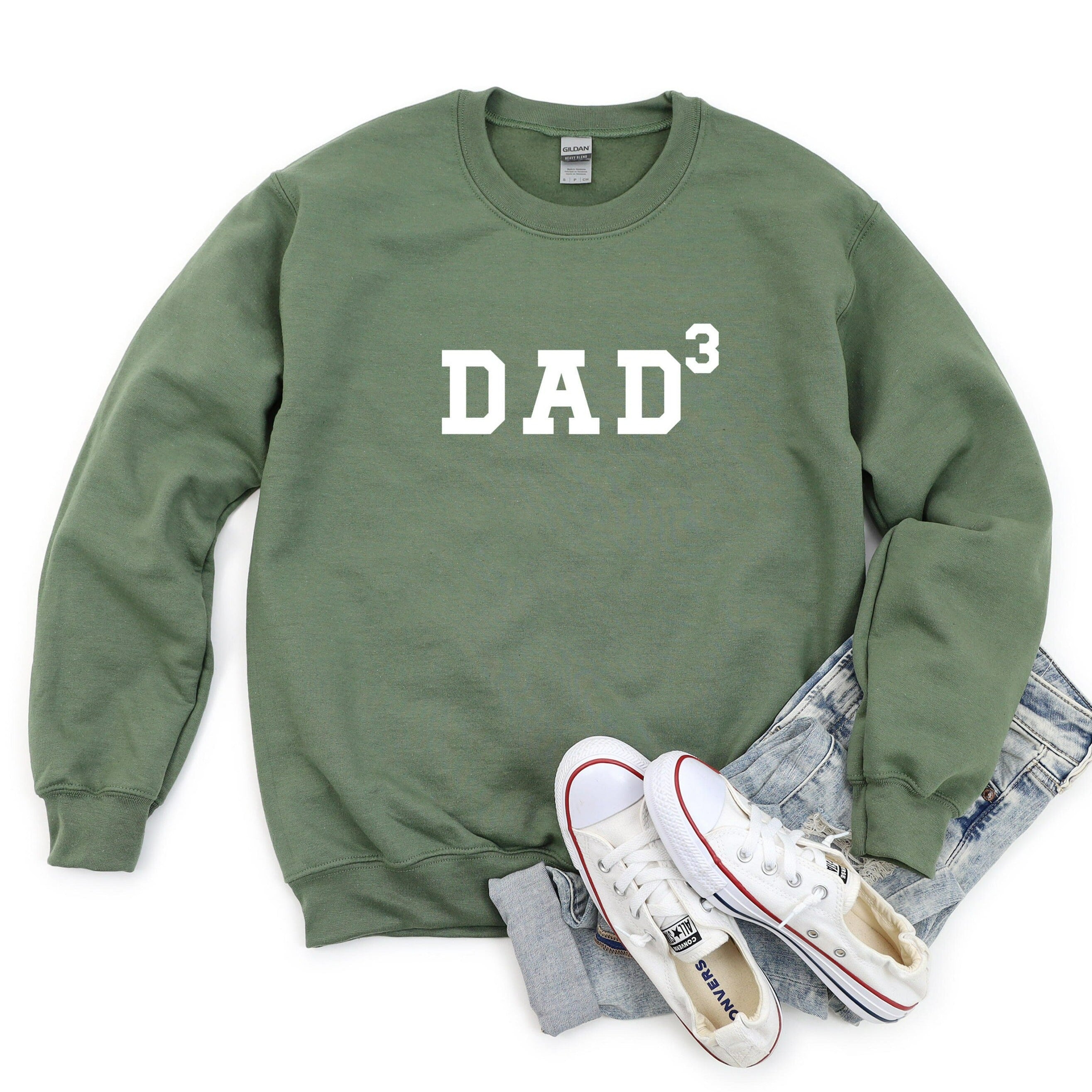 Dad of Two Sweatshirt, Dad of Three Shirt, Dad Squared Crewneck, Dad Cubed, Dad of 2, Dad of 3