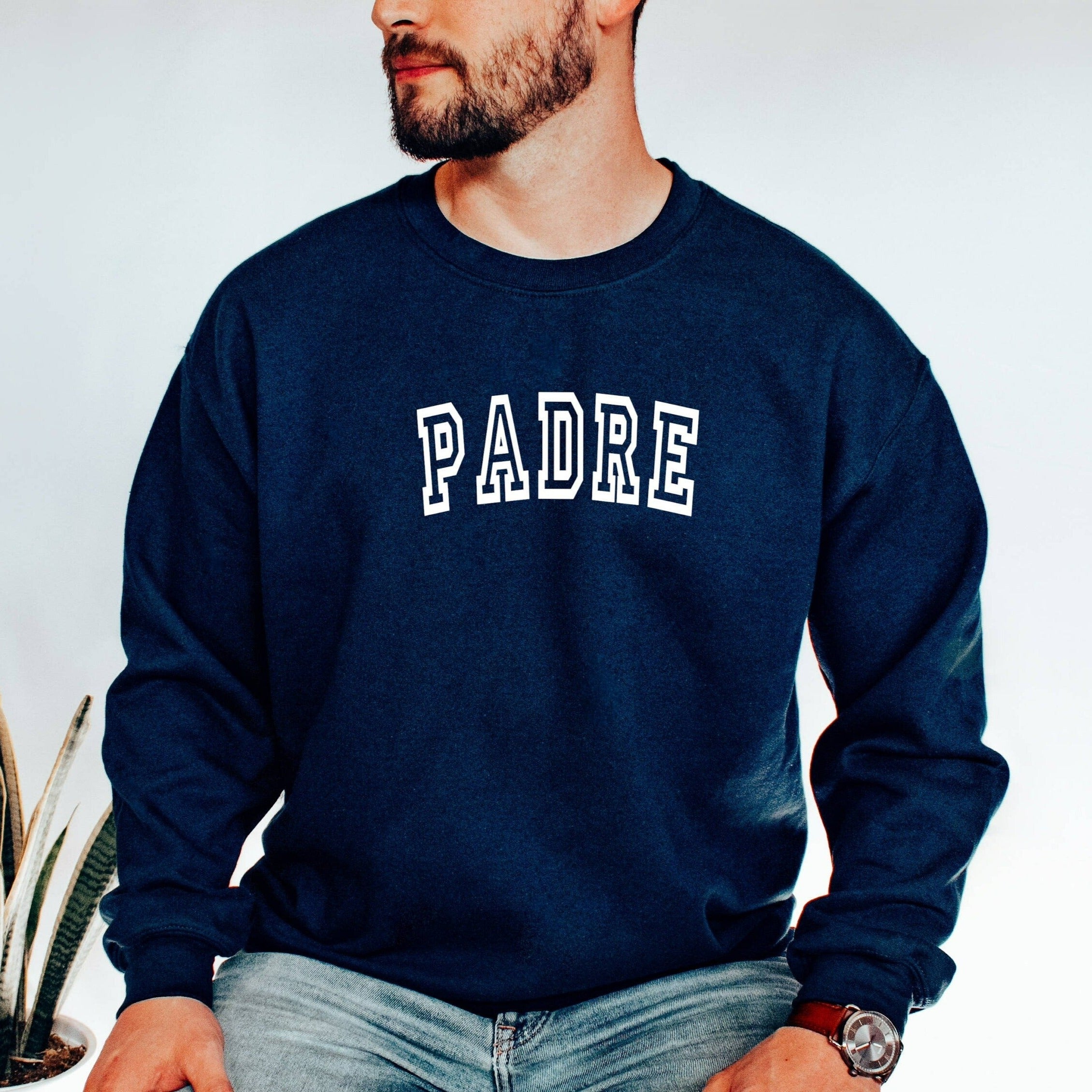 Padre Crewneck Sweatshirt, New Dad Shirt, Daddy TShirt, Father's Day Gift, Dad Life, Gift for New Dad