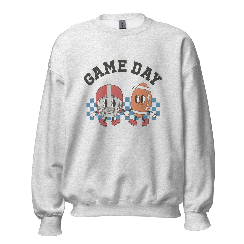 Football Game Day Sweatshirt, Retro Style Football Season Crewneck