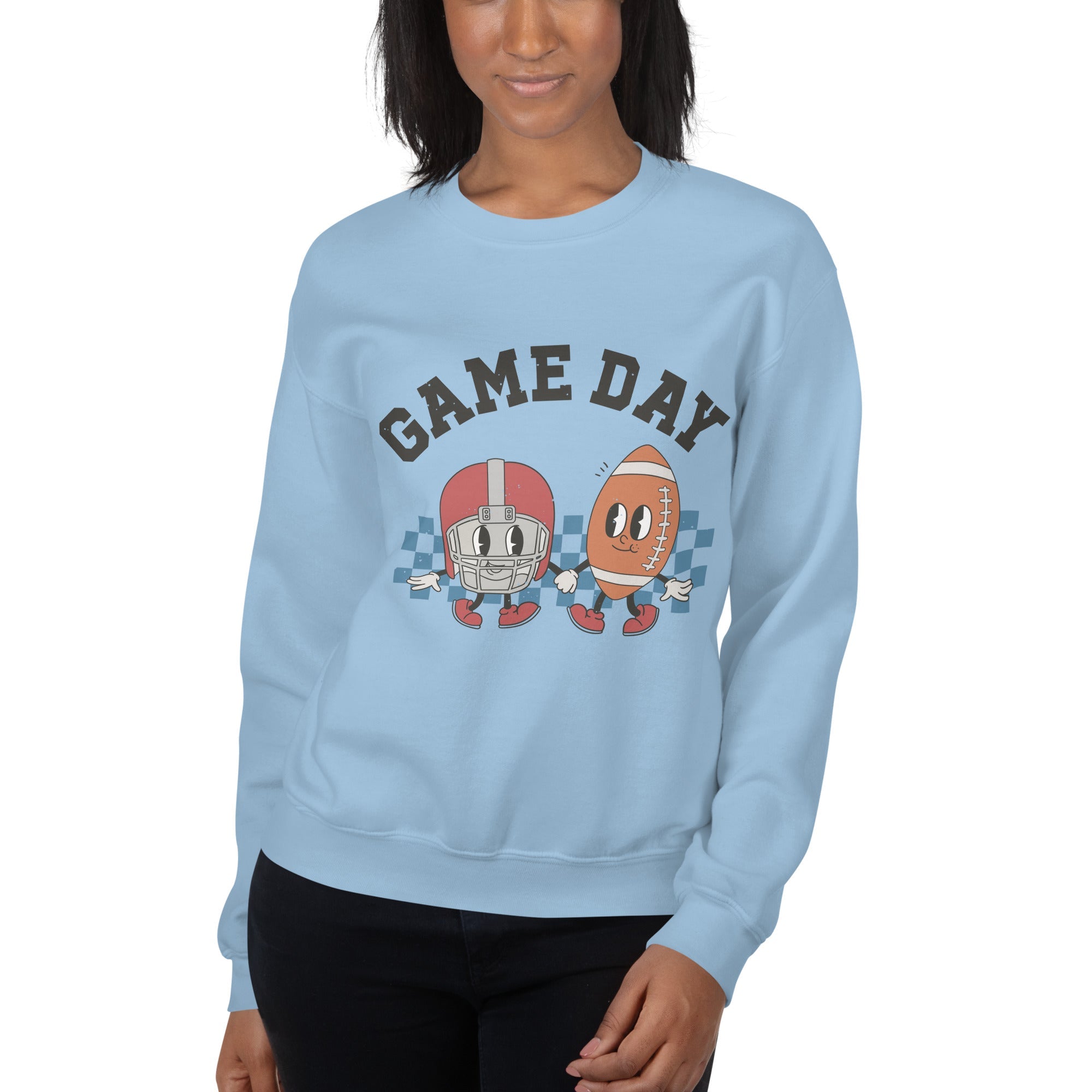 Football Game Day Sweatshirt, Retro Style Football Season Crewneck